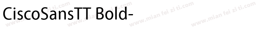 CiscoSansTT Bold字体转换